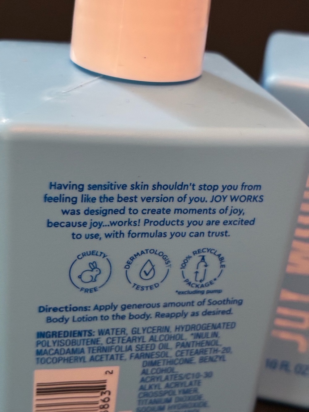 Joy Works sensitive skin body lotion bundle - Picture 3 of 4